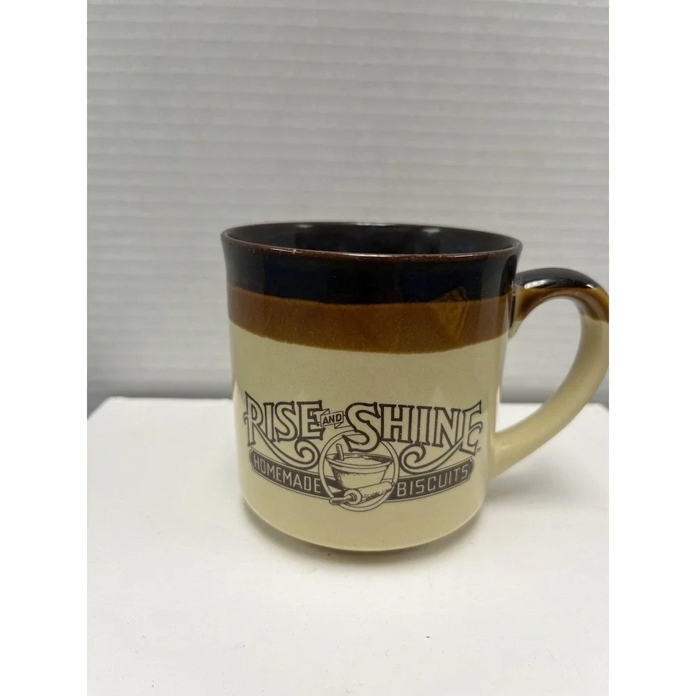 Vintage 1986 Hardee's Rise and‎ Shine Homemade Biscuits Coffee Cup
